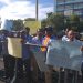 Trabajadores piquetean Procuraduría  en demanda empresa pague prestaciones laborales