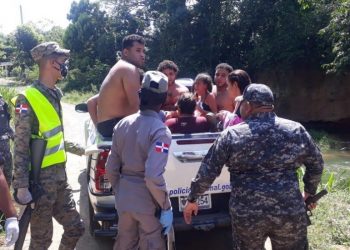Apresan decenas de bañistas en ríos de Cotuí violaron prohibicion  de no visitas
