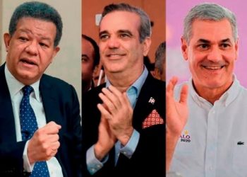Abinader 52.1%, Castillo 34.5% y Fernández 8.2% según encuesta