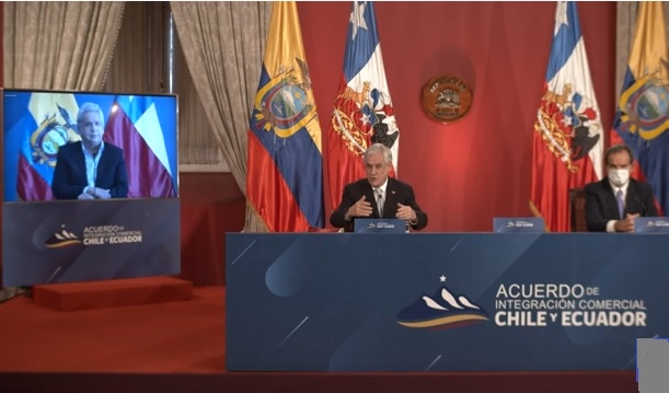 Chile y Ecuador firman Tratado de Libre Comercio que busca beneficiar a pymes