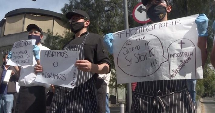 Cacerolazo en México contra restricciones a restaurantes por el coronavirus
