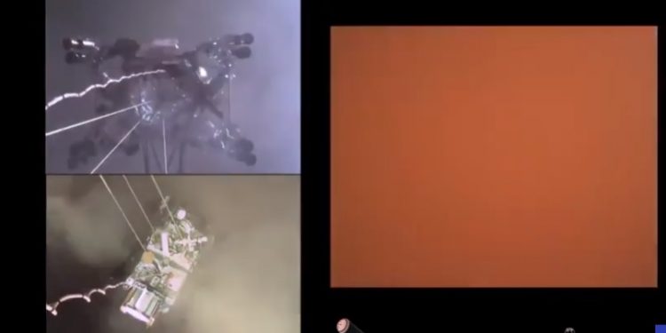 NASA difunde primer audio y video de la llegada de Perseverance a Marte