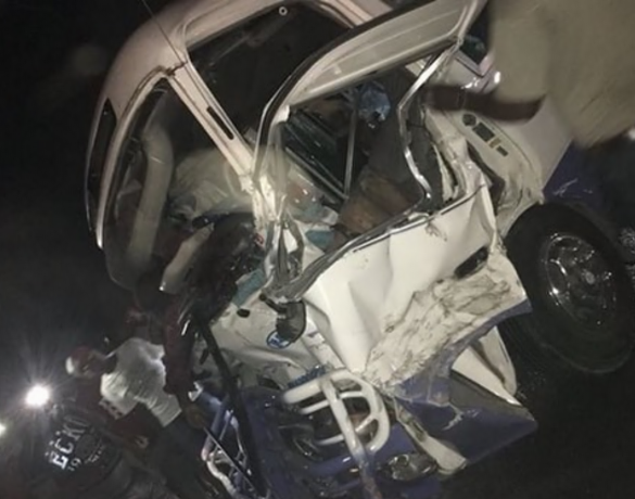 Miembros del 911 resultan heridos en accidente donde falleció mujer carretera Sánchez