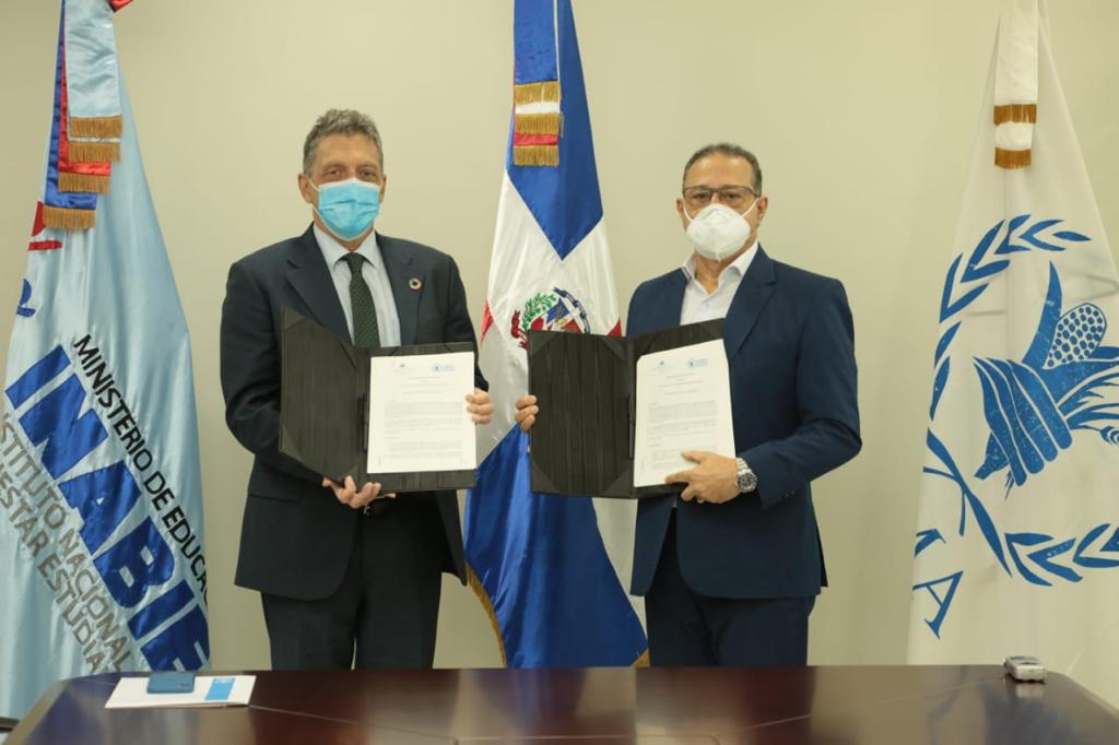 INABIE firma acuerdo de cooperación con Programa Mundial de Alimentos