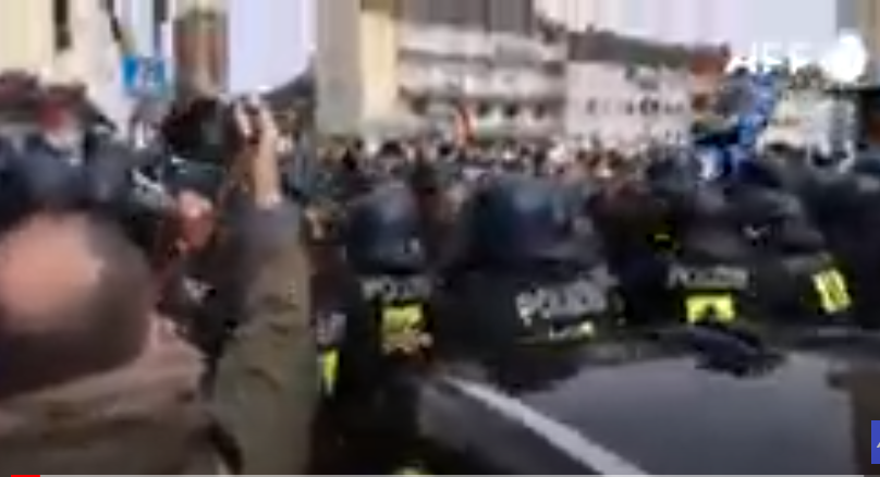 Múltiples protestas en Europa contra restricciones por pandemia
