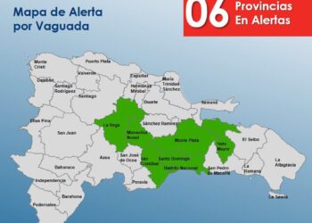 COE mantiene alerta para 10 provincias