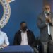 Diputado Julito Fulcar da bienvenida a director Junta Municipal Catalina  pasa al PRM junto a  dirigentes PRD