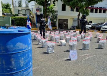 Apresan a cuatro colombianos y ocupan 278 paquetes cocaina en  La Altagracia
