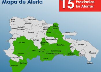 COE mantiene 15 provincias en alerta por incidencia de lluvias