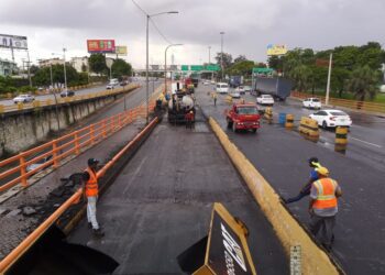 Casi listos trabajos  remodelación  puente Juan Bosch