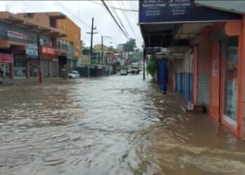 Barrios del DN inundado producto de intensas lluvias