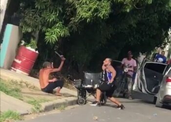 Hombre agrede a discapacitado en Tamboril Santiago
