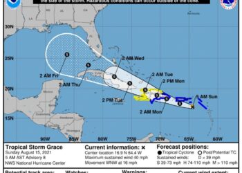 COE incrementa a 32 las provincias en alerta por tormenta Grace