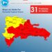 Incrementan a 21 las provincias en alerta roja