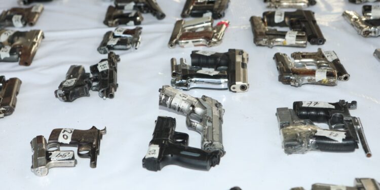 Destruyen primeras 803 armas de fuego recuperadas en plan “Mi País Seguro”