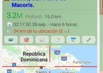 Temblor de tierra de 4.5 grado sacude varios puntos del país