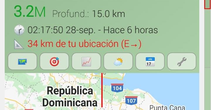 Temblor de tierra de 4.5 grado sacude varios puntos del país