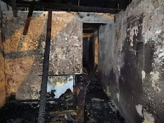 Regidor Vinicio Aquino dispone reparar dos viviendas resultaron afectadas totalmente en incendio