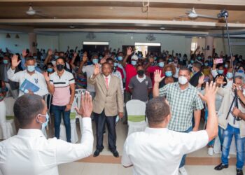 Expeledeistas de Villa Altagracia apoyan al presidente Abinader