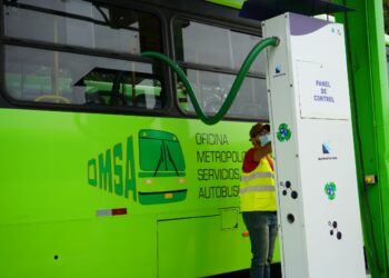 OMSA habilita estaciones de desinfección de sus autobuses