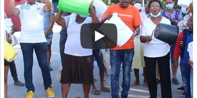Protestan por falta de agua potable en comunidad de San Juan de la Maguana