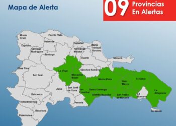 COE mantiene 9 provincias en alerta por Vaguada