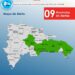 COE mantiene 9 provincias en alerta por Vaguada
