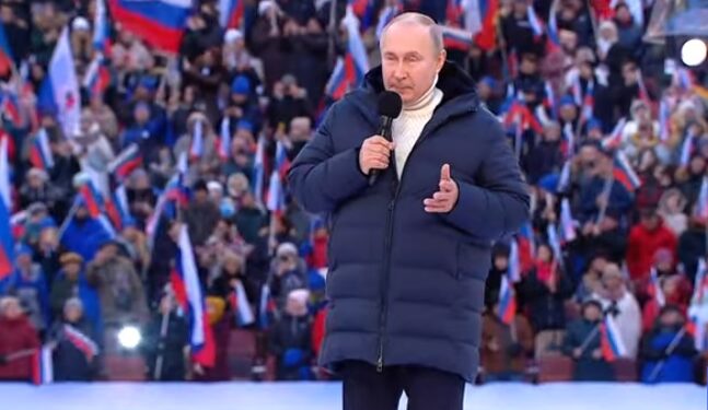 Putin desaparece repentinamente en pleno discurso en televisión