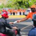 Defensa Civil realiza bandereos preventivos en las principales autopistas del país