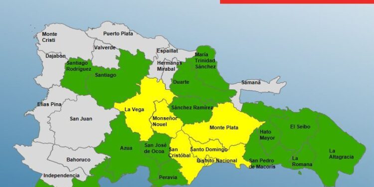 Al menos 20 provincias están bajo alerta por incidencia de una vaguada