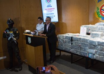 Apresan tres y les  ocupan 344 paquetes presumiblemente Cocaína