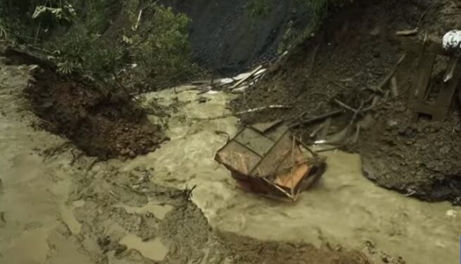 Suben a 12 los muertos por avalancha que arrasó un campamento minero en Colombia