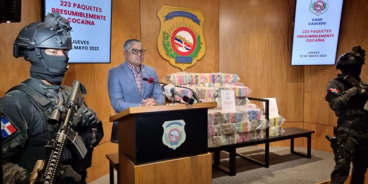 DNCD frustra envío de 223 paquetes presumiblemente cocaína a Bélgica