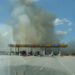 Se registra fuerte humareda por incendio forestal en kilómetro 19 de autopista del Coral