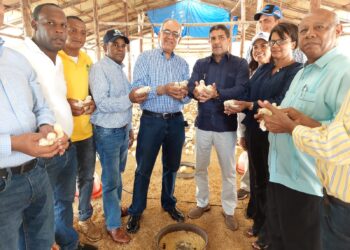 Ministro Agricultura y Leonardo Faña dan inicio al programa “Siembra RD” en  Monte Plata