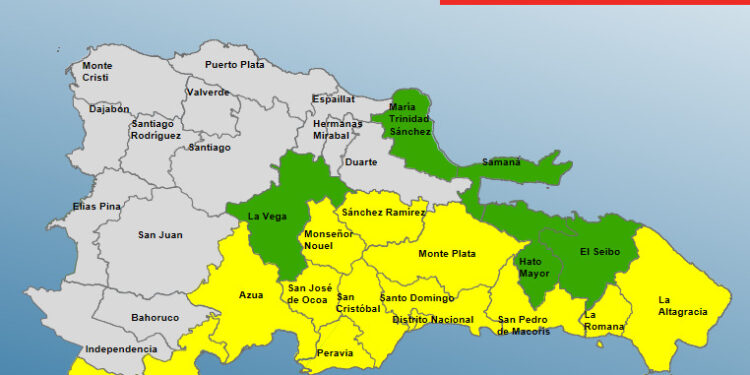 COE mantiene 18 provincias en alerta por intensas lluvias