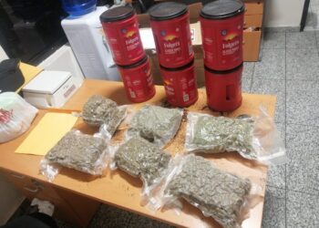 Incautan seis paquetes de Marihuana en embalses simulaban ser café