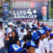 Realizan marchas en SDN solicitando la reelección del presidente Luis Abinader