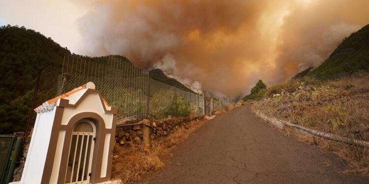 El incendio de Tenerife consume 2.600 hectáreas y obliga a confinar el casco urbano El Rosario