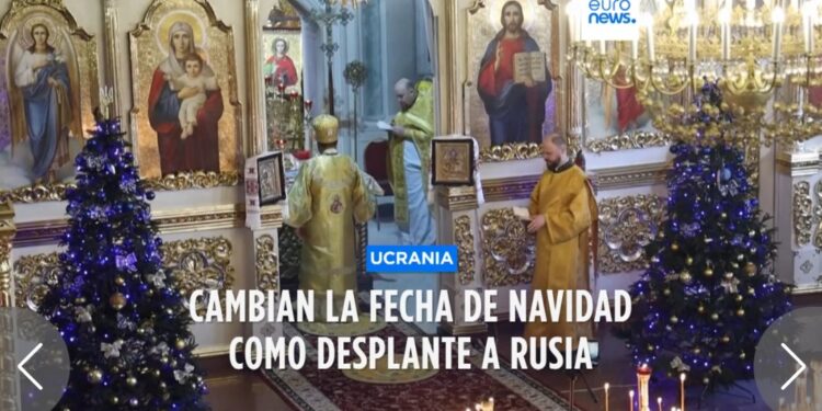 Ucrania traslada la Navidad al 25 de diciembre para diferenciarse de Rusia