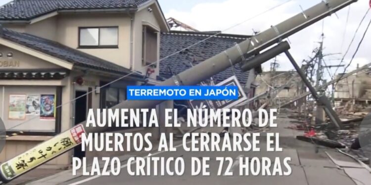Japón| Aumenta el número de muertos por el terremoto al cerrarse un período crítico de 72 horas