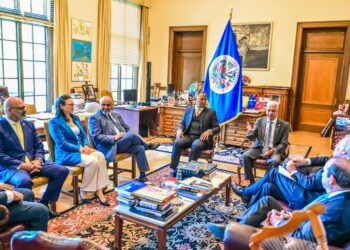 Presidente Senado se reúne en OEA con Luis Almagro para “Parlamentos y Prosperidad para las Américas”