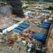 Incendio en nave ubicada en autopista Duarte es combatido bajo  coordinación del 911