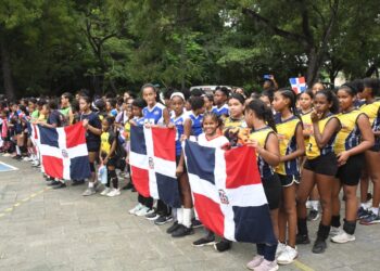 Inauguran 4to. Convivio Municipal de mini-voleiboll&nbsp; femenino Santo&nbsp; Domingo Este 2024