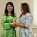 Presidente ADEOERD recibe visita de cortesía de Wendy Santos de Díaz