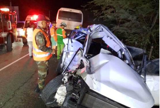 Accidente deja tres fallecidos en carretera Azua-Bani