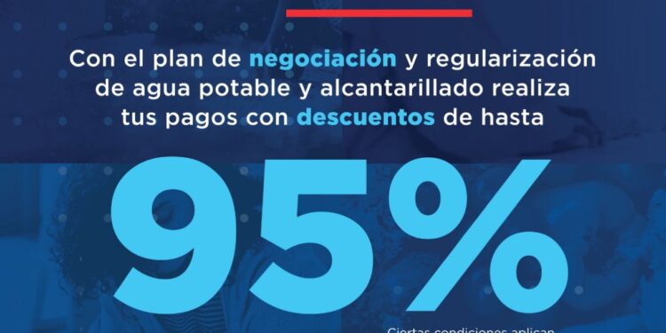 CAASD anuncia descuentos de hasta un 95% en deudas atrasadas