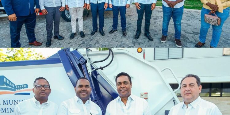 Alcaldía de Neiba recibe modermo camión compactador para fortalecer la recolección de desechos en el municipio