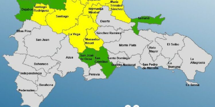 Debido a incidencia de vaguada, COE aumenta a 14 las provincias en alerta