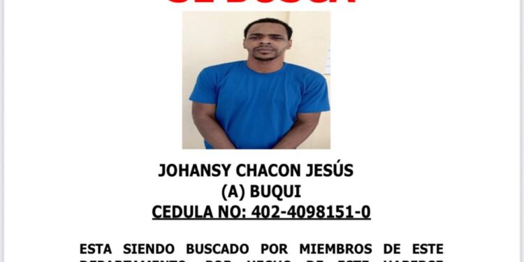 Policía Nacional activa búsqueda de prófugo evadido del CCR Najayo Hombres